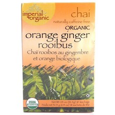 Uncle Lee's Tea 無咖啡因南非國寶生薑柑橘茶茶包, 18件, 1.8克