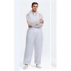 30件無帽連身防護衣 NG瑕疵品 L尺寸手套30雙套裝 全身防護 工作服, 白色, 1個