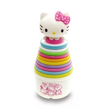 樂雅 Toyroyal Hello Kitty 造型疊疊杯, 1入, 多色
