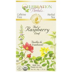 CELEBRATION Herbals 無咖啡因覆盆子花草茶, 1個, 40克