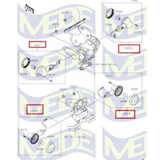 MEDE Kawasaki W175 印度版 左前方向燈 右前方向燈 左後方向燈 右後方向燈 方向燈