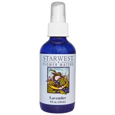 Starwest Botanicals 玫瑰補水身體噴霧, Lavender, 1個, 118ml