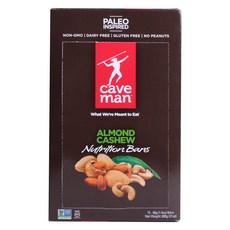 caveman 杏仁腰果棒, 15入, 40g