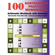 (英文圖書)100 Subtraction Practice Worksheets Arithmetic Workbook with Answers: Reproducib... 平裝版, Createspace Independent Pub..., 英文