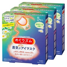 Kao 花王 MegRhythm 美舒律蒸氣眼罩 洋甘菊香, 3個, 5入
