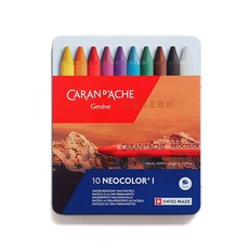 CARAN D'ACHE 卡達NEOCOLOR Ⅰ專業級油性蠟筆 10/15/30/40色 繪畫蠟筆, 油性蠟筆-10色
