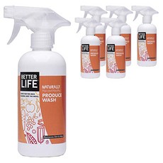 BETTER LIFE 蔬菜清潔劑, 6個, 473.2ml