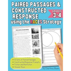 (英文圖書)Reading Paired Passages and Constructed Response for Grades 3 to 4 - Fiction and... 平裝版, Independently Published, 英文