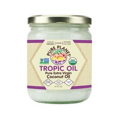 PURE PLANET Tropic Oil 純特級初榨椰子油, 1個, 473毫升