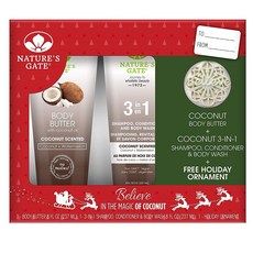 NATURE'S GATE 椰子節日禮物身體護理三件套, 1個