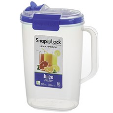 Snap Lock 漸進式防漏果汁罐, 2L, 藍色