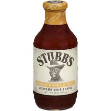 STUBB'S 甜蜂蜜烤肉醬, 1個, 510克