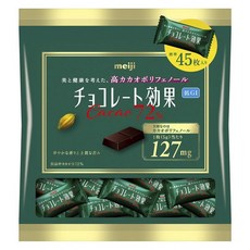 meiji 明治 袋裝CACAO 72%黑巧克力 45包入, 1個, 225g