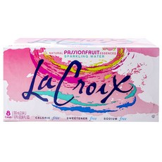 LaCroix 自然純淨蘇打水 百香果口味, 8件, 355毫升