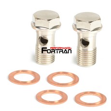 FORTRAN渦輪冷卻魚眼螺絲套件 M14x1.25mm 4AN 6AN，有效降低渦輪溫度，提升引擎效能, 螺絲x2