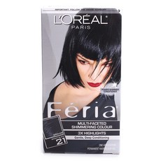 L'OREAL PARIS 巴黎萊雅 Féria長效染髮劑, 1盒, Bright Black