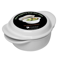 chantal 3杯圓形砂鍋帶矽膠密封蓋, 1個, 白色的