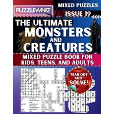 (英文圖書) The Ultimate Monsters and Creatures Mixed Puzzle Book for Kids Teens and Adul... 平裝版, Puzzlewhiz, 英文