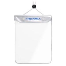 POLYWELL 大容量手機隨身物品防水袋, 黑色