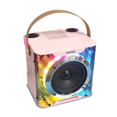 mimax無線行動K歌音箱 藍牙無線連接 炫彩LED燈光 便攜提手設計