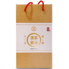 天泉 純釀溫泉醬油禮盒 (醬油400ml+醬油膏400ml) 小分子溫泉水釀造 非基改黃豆 無人工添加, 400ml