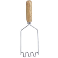 HIC 木柄搗泥器, 1個, 銀