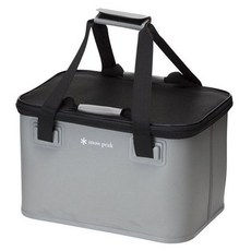 snow peak 雪諾必克 防水裝備攜行袋 220mm, 黑色+銀色