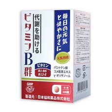 高單位B群EX錠，含維生素B1、B6、B12及E，每日一錠，增強體力，維持健康, 1個, 100錠