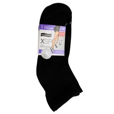 No Nonsense X 運動支撐迷你短襪 3雙入, Black, 3個