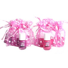 Piggy Paint 指甲油2件組, 粉色,紫色, 1個