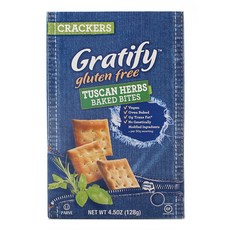 GRATIFY 托斯卡尼香草無麩質烤餅, 1盒, 128g