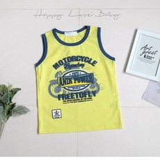 哎北比童裝 台灣現貨 美式摩托車字母兒童背心 無袖上衣 男童背心