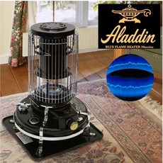 綠色工場 日本阿拉丁 Aladdin 經典復古煤油暖爐 總代理保固2年 煤油爐 藍色火焰暖爐, 黑色
