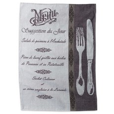 DESIGN IMPORTS 菜單jacquard菜毛巾45.7 x 71.1cm, 1個, 混色