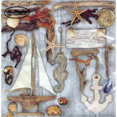 蝶古巴特拼貼餐巾紙, Multi-color, 1