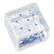 KING JIM HITOTOKI 冰塊水晶印章 星星碎片 22mm, 1個, 不適用