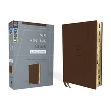 (英文圖書) Niv Thinline Bible Large Print Leathersoft Brown Red Letter Thumb Indexed Comfort Print Imitation Leather, Zondervan, 英文, 仿皮