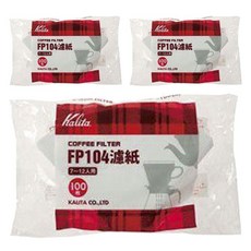Kalita 白色咖啡濾紙 FP104 7~12人用, 3個