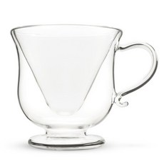 truezoo Mar-Tee-Nee 雙層玻璃茶杯, 1個, 清除