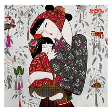 御畫房 民俗系列手繪油畫 80x80cm VF-184, 詳見包裝