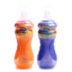 Nuby 運動防漏吸管杯 300ml, 1個, 隨機出貨