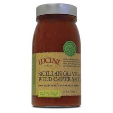 LUCINI ITALIA 西西里橄欖野雀躍醬無糖, 1個, 720克