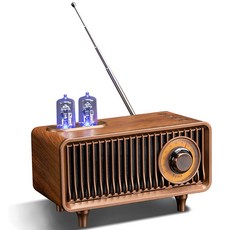 創意復古無線藍牙喇叭音箱，重低音高音質，家用電腦小音響，迷你收音機，生日禮物交換禮物, 花梨金