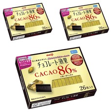 meiji 明治 巧克力效果 可可86% 26入, 3個, 130g