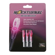 NOCKTURNAL Lighted Nock 型號-Gt, 3個, Pink