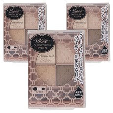 KOSE 高絲 晶緞璃花眼影盒, 3盒, BE-1 琥珀向陽棕