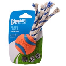 Chuckit 彈力寵物繩結玩具球 S號, 1個, 混色