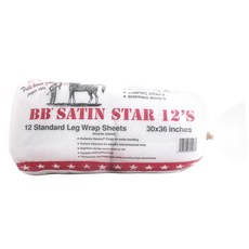 STEARNS BB Satin Star 12 標準護腿床單, 1個, 白色的