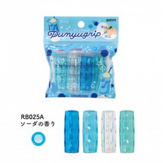 KUTSUWA STAD 香氛果凍矽膠握筆器, 25A-4入-蘇打汽水