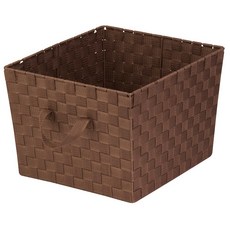 honey can do 編織帶手提包 籃色 M, 1個, 棕色的